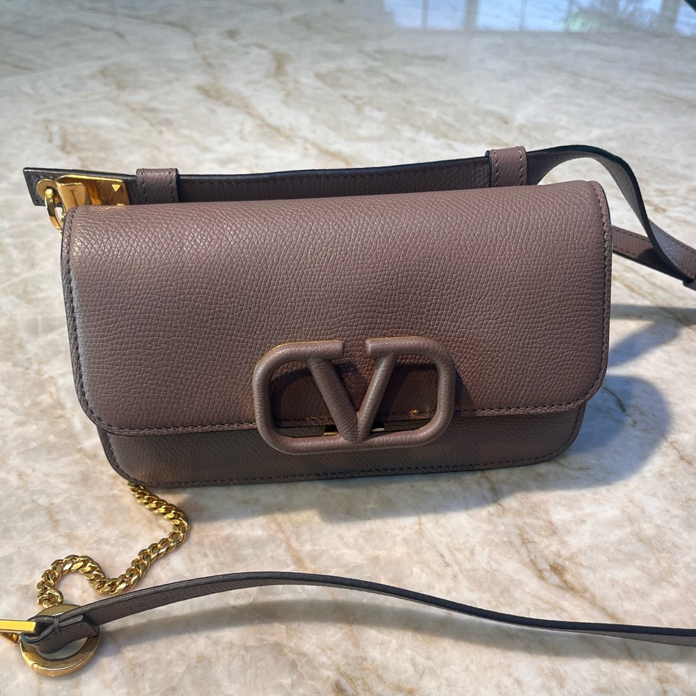 Valentino Leather Logo Crossbody & Belt Bag